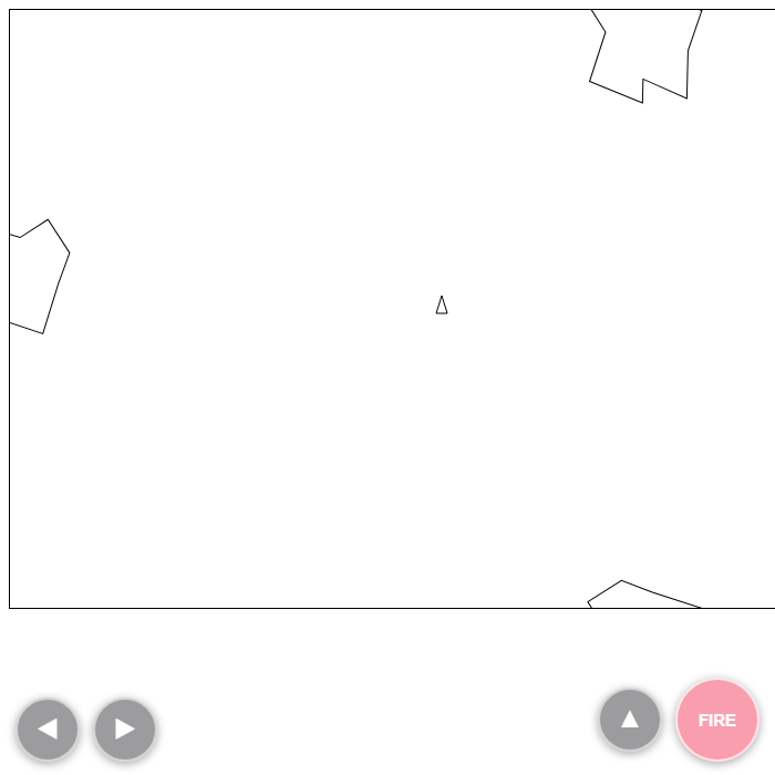 Asteroids gameplay screenshot