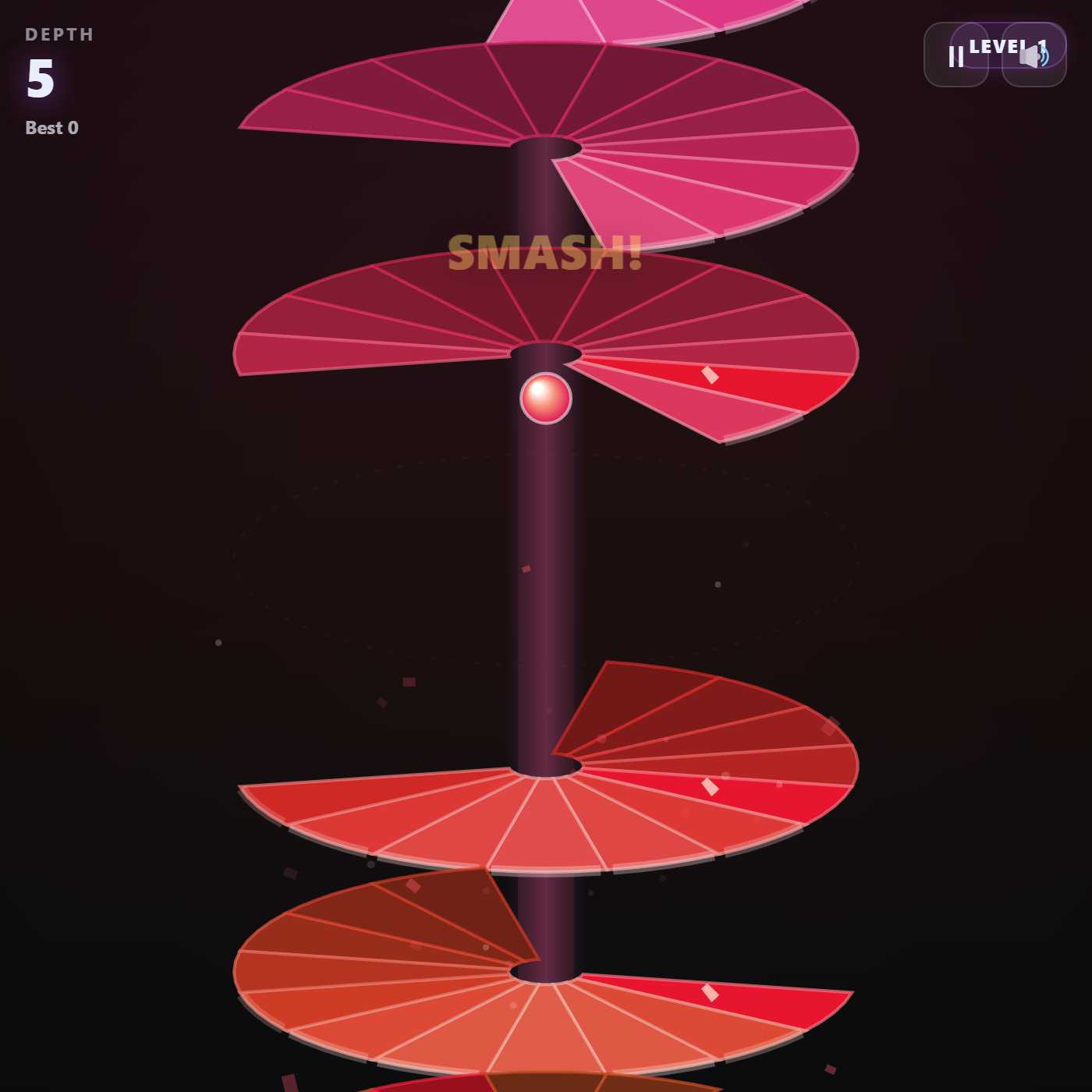 Helix Smash gameplay screenshot