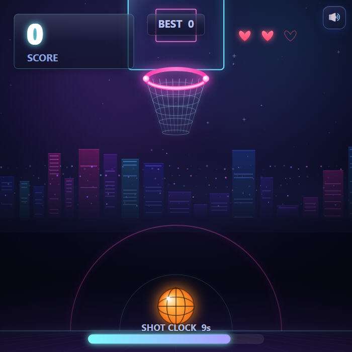 Neon Hoops gameplay screenshot