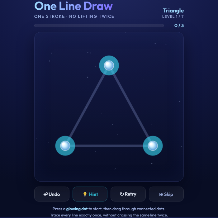 One Line Draw gameplay screenshot
