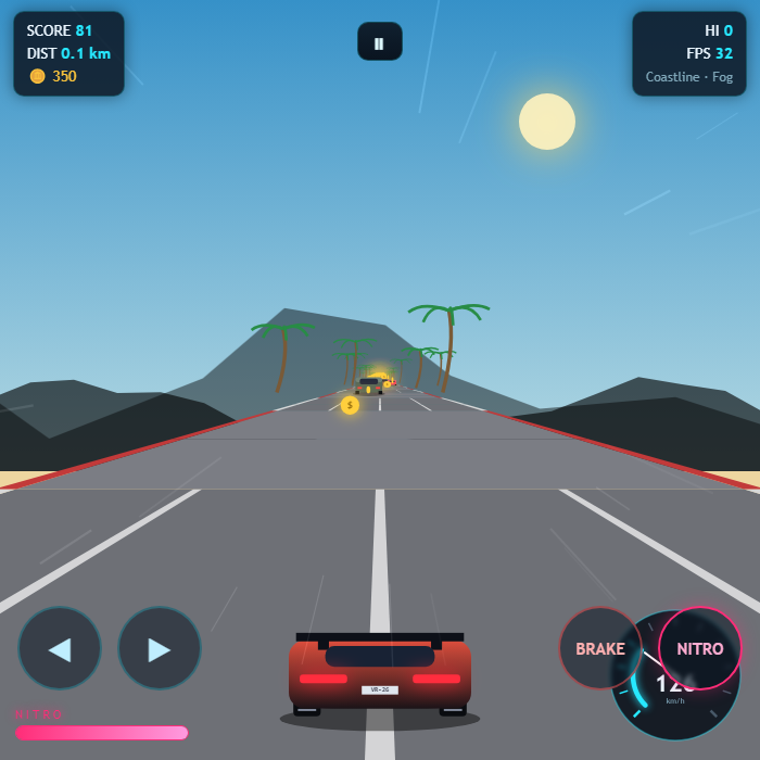 Velocity Rush gameplay screenshot